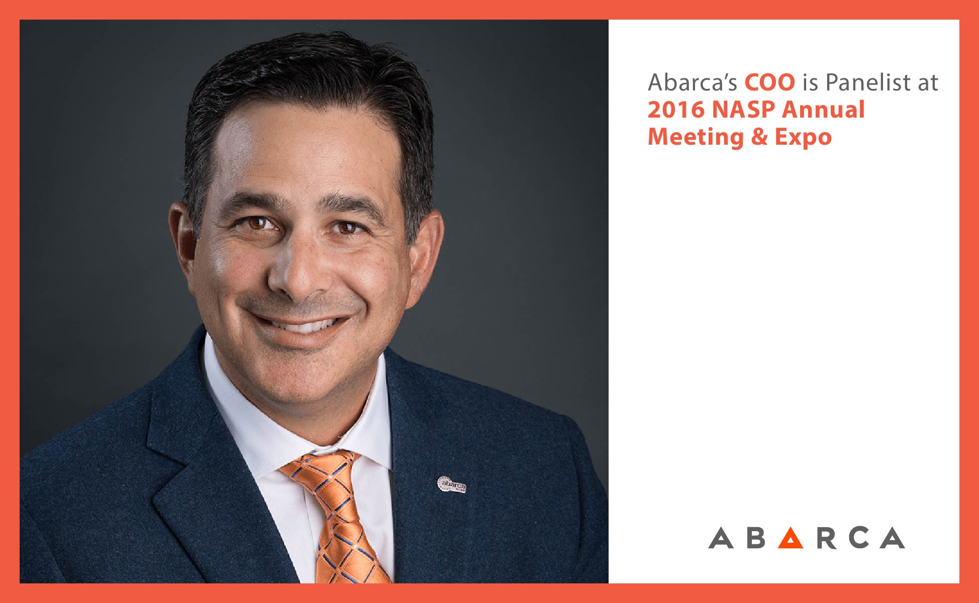 Abarca’s Chief Operating Officer, Javier Gonzalez, is a panelist at the 2016 NASP Annual Meeting & Expo